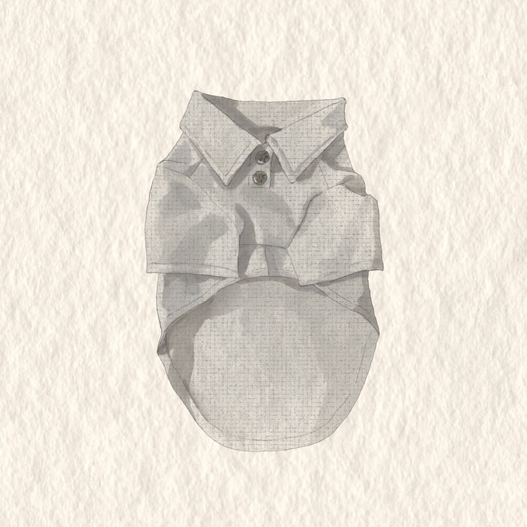 Grey breathable dog summer T-shirt - PAWIPALI