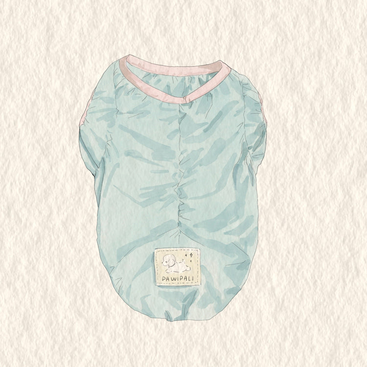 Light blue Fashionable Cooling Jacket for Dogs - PAWIPALI