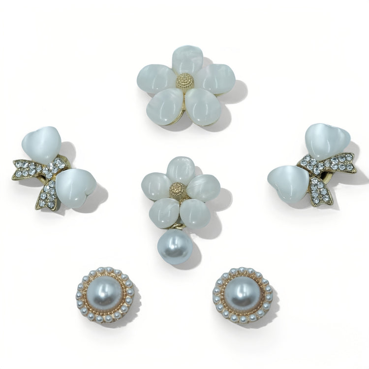 Mother-of-pearl Accessory for Detachable Collar - PAWIPALI