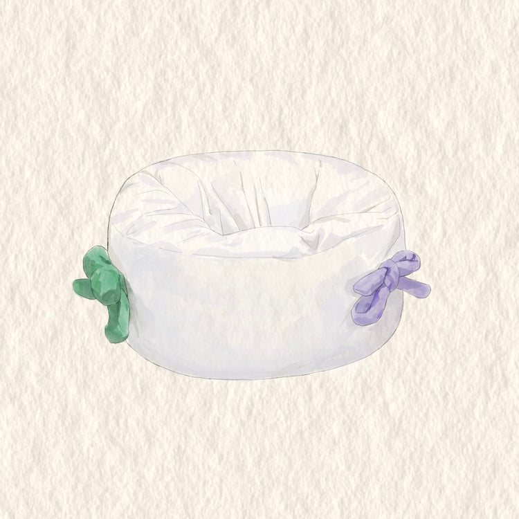 Cat Bed with Bow - PAWIPALI