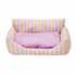 Blue & Pink Dutch Velvet Pet Sofa Bed - PAWIPALI