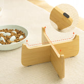 PAWIPALI Mint Green Slow Feeder Cat Bowl Ceramic with Stand - PAWIPALI