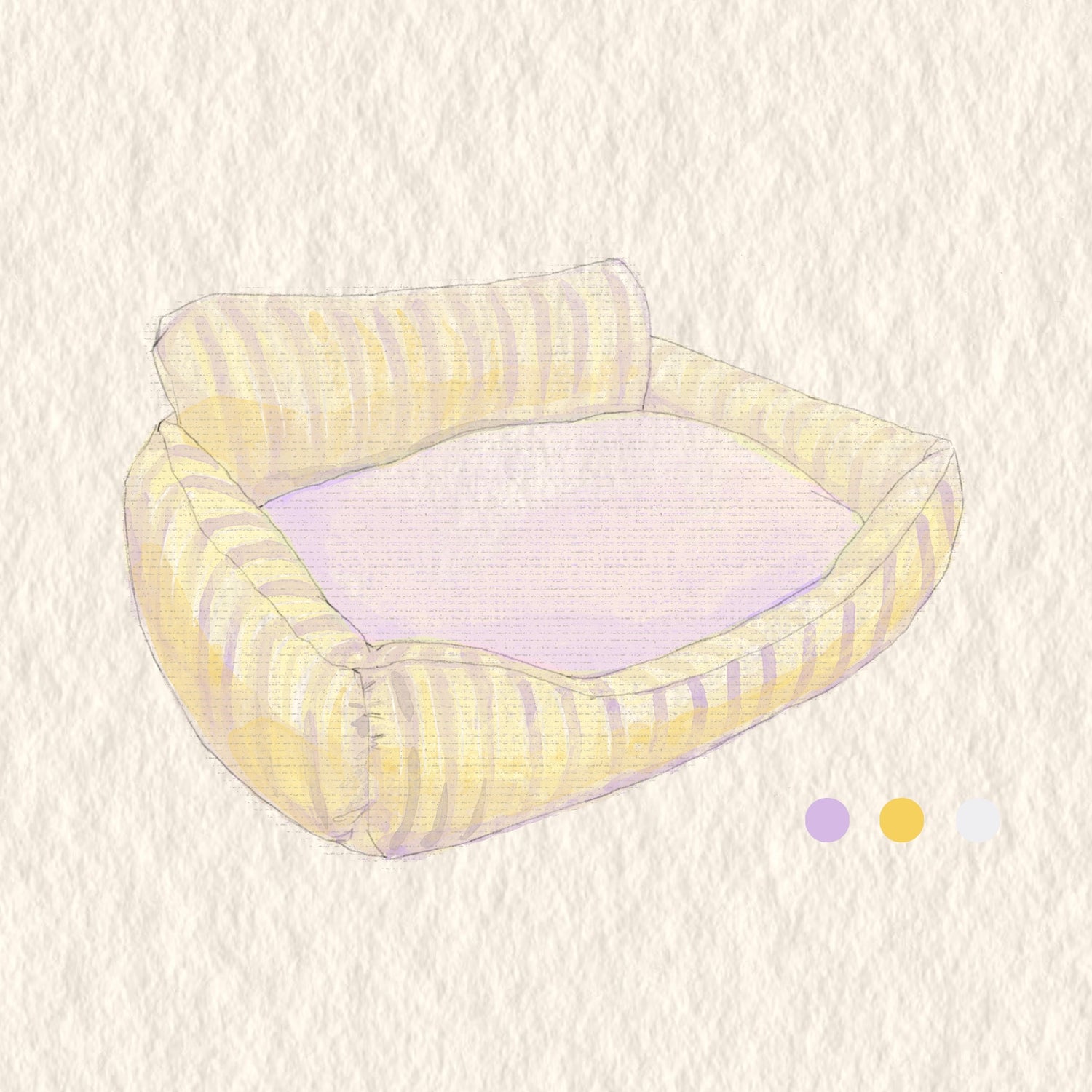 Sunshine & Lavender Velvet Pet Sofa - PAWIPALI