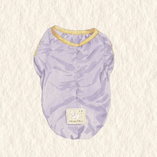 Purple dog fashionable and cool summer clothes
